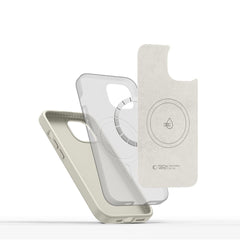 COUVERTURE TECH-PROTECT SILICONE PURE MAGSAFE IPHONE 14 COSMIC LATTE