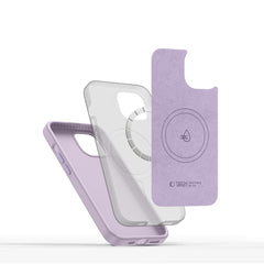 COUVERCLE TECH-PROTECT SILICONE PUR MAGSAFE IPHONE 14 MAUVE