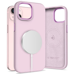 COUVERTURE TECH-PROTECT SILICONE PURE MAGSAFE IPHONE 15 PERLE ROSE