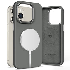 COUVERTURE TECH-PROTECT SILICONE PURE MAGSAFE IPHONE 15 PRO ARGILE