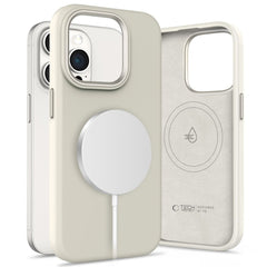 COUVERTURE TECH-PROTECT SILICONE PURE MAGSAFE IPHONE 15 PRO MAX COSMIC LATTE