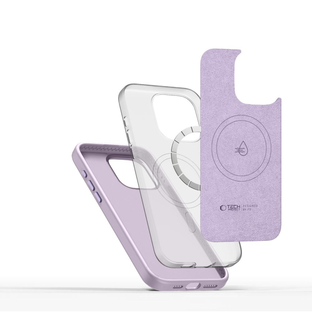COUVERTURE TECH-PROTECT SILICONE PURE MAGSAFE IPHONE 15 PRO MAX MAUVE