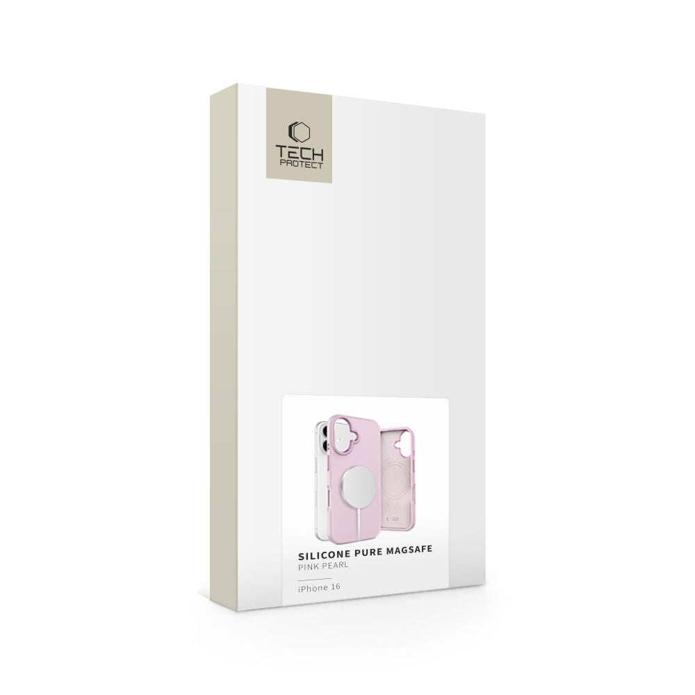 COUVERTURE TECH-PROTECT SILICONE PURE MAGSAFE IPHONE 16 PERLE ROSE