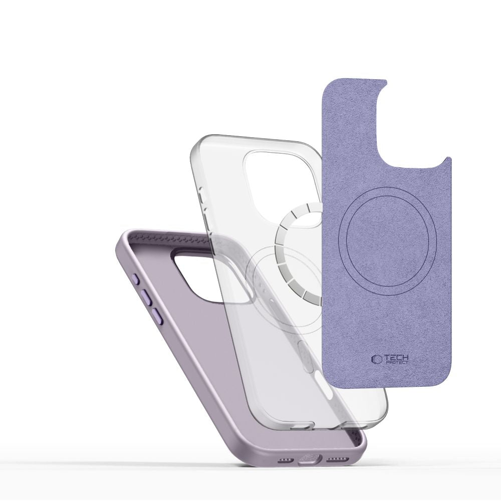 COUVERTURE TECH-PROTECT SILICONE PURE MAGSAFE IPHONE 16 PRO MAX MAUVE