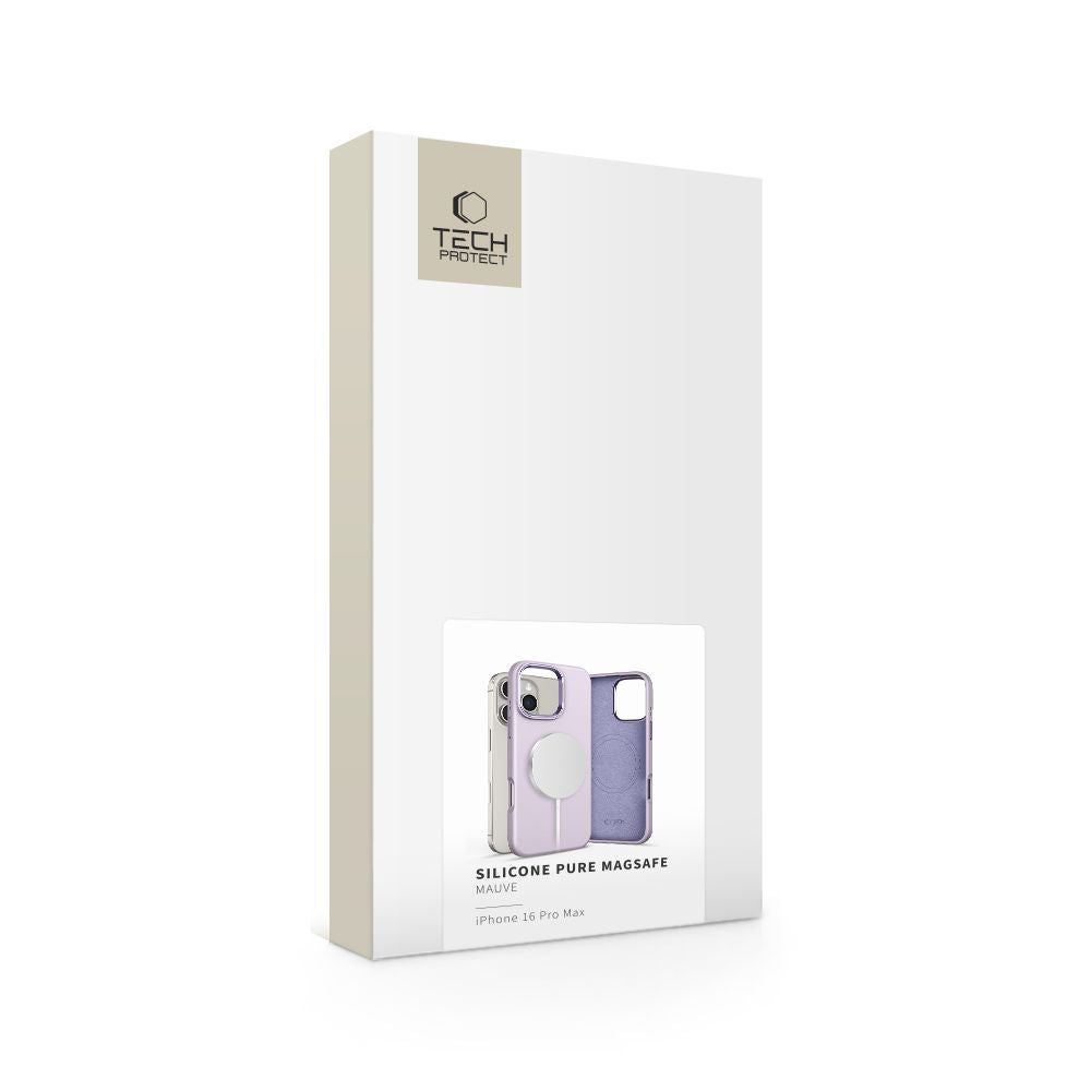 COUVERTURE TECH-PROTECT SILICONE PURE MAGSAFE IPHONE 16 PRO MAX MAUVE