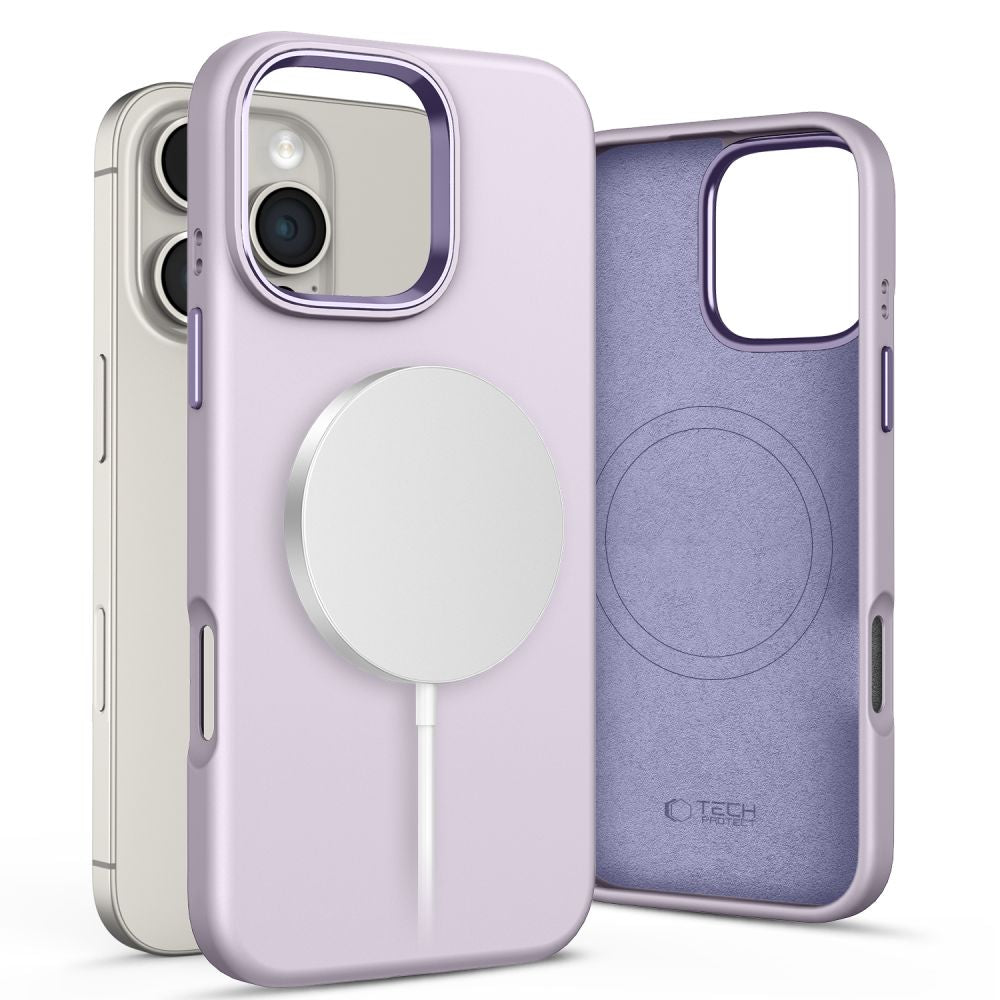 COUVERTURE TECH-PROTECT SILICONE PURE MAGSAFE IPHONE 16 PRO MAX MAUVE