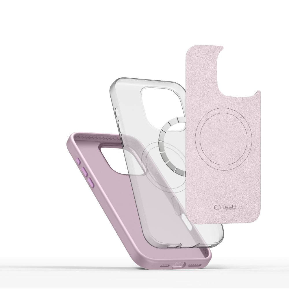 COUVERTURE TECH-PROTECT SILICONE PURE MAGSAFE IPHONE 16 PRO MAX PERLE ROSE