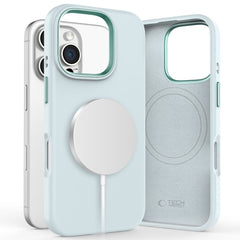 COUVERTURE TECH-PROTECT SILICONE PURE MAGSAFE IPHONE 16 PRO MAX BLEU CIEL