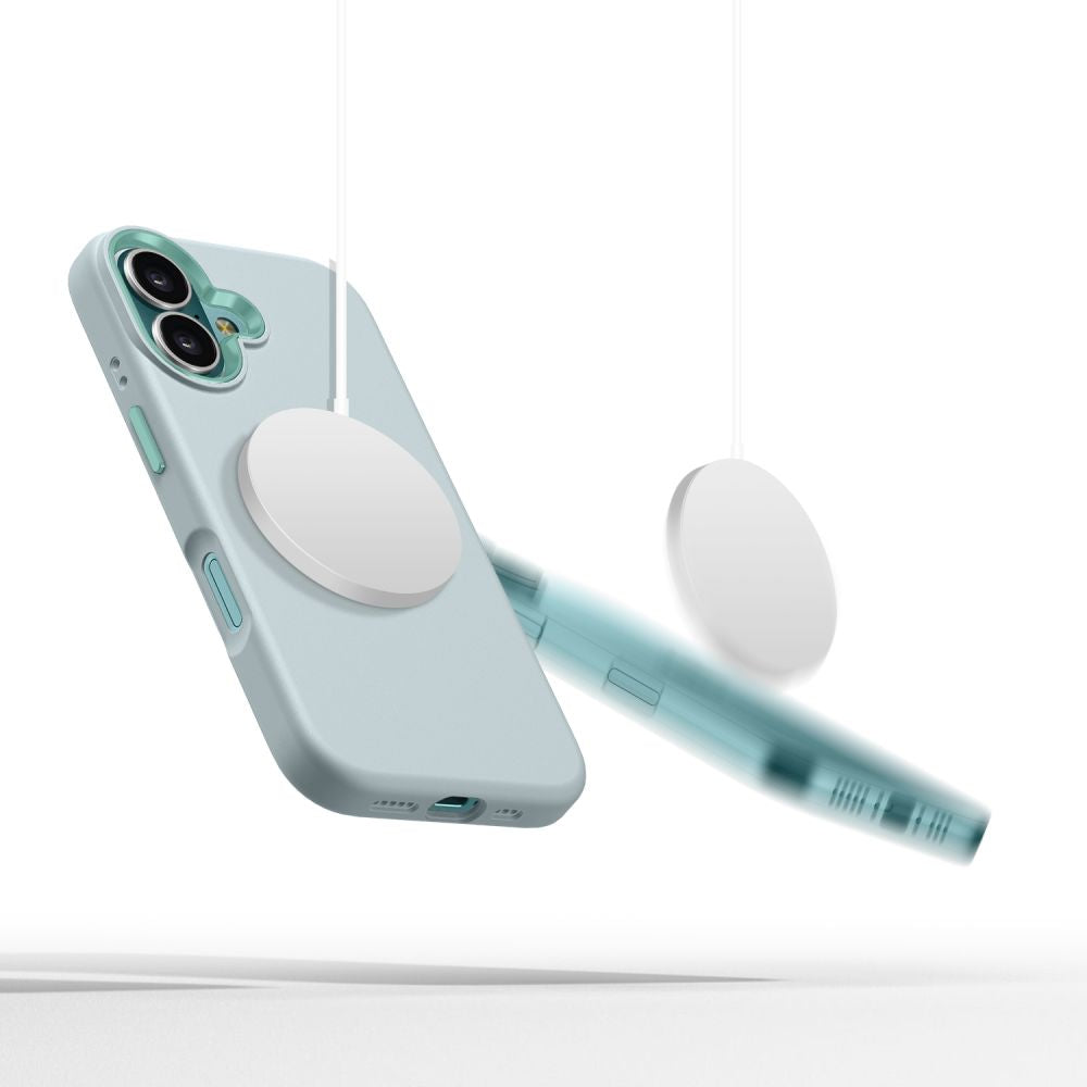 COUVERTURE TECH-PROTECT SILICONE PURE MAGSAFE IPHONE 16 BLEU CIEL