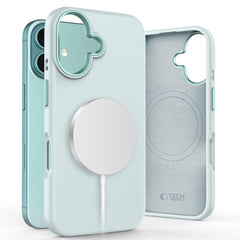 COUVERTURE TECH-PROTECT SILICONE PURE MAGSAFE IPHONE 16 BLEU CIEL