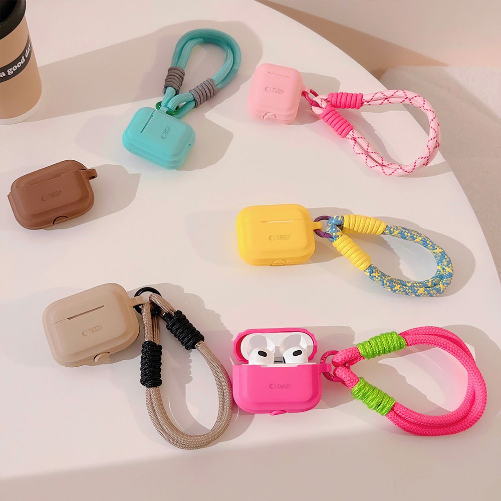 COQUE TECH-PROTECT EN SILICONE POUR APPLE AIRPODS PRO 1 / 2 MARRON CHOCOLAT