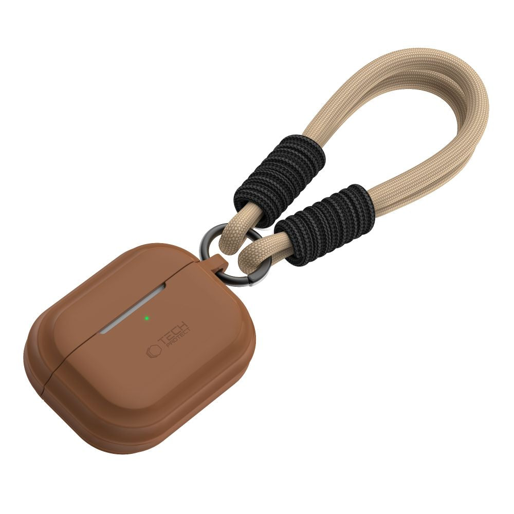 COQUE TECH-PROTECT EN SILICONE POUR APPLE AIRPODS PRO 1 / 2 MARRON CHOCOLAT