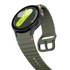 TECH-PROTECT SILICONE SPORT SAMSUNG GALAXY WATCH 4 / 5 / 5 PRO / 6 / 7 / FE VERT ARMÉE