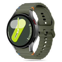 TECH-PROTECT SILICONE SPORT SAMSUNG GALAXY WATCH 4 / 5 / 5 PRO / 6 / 7 / FE VERT ARMÉE
