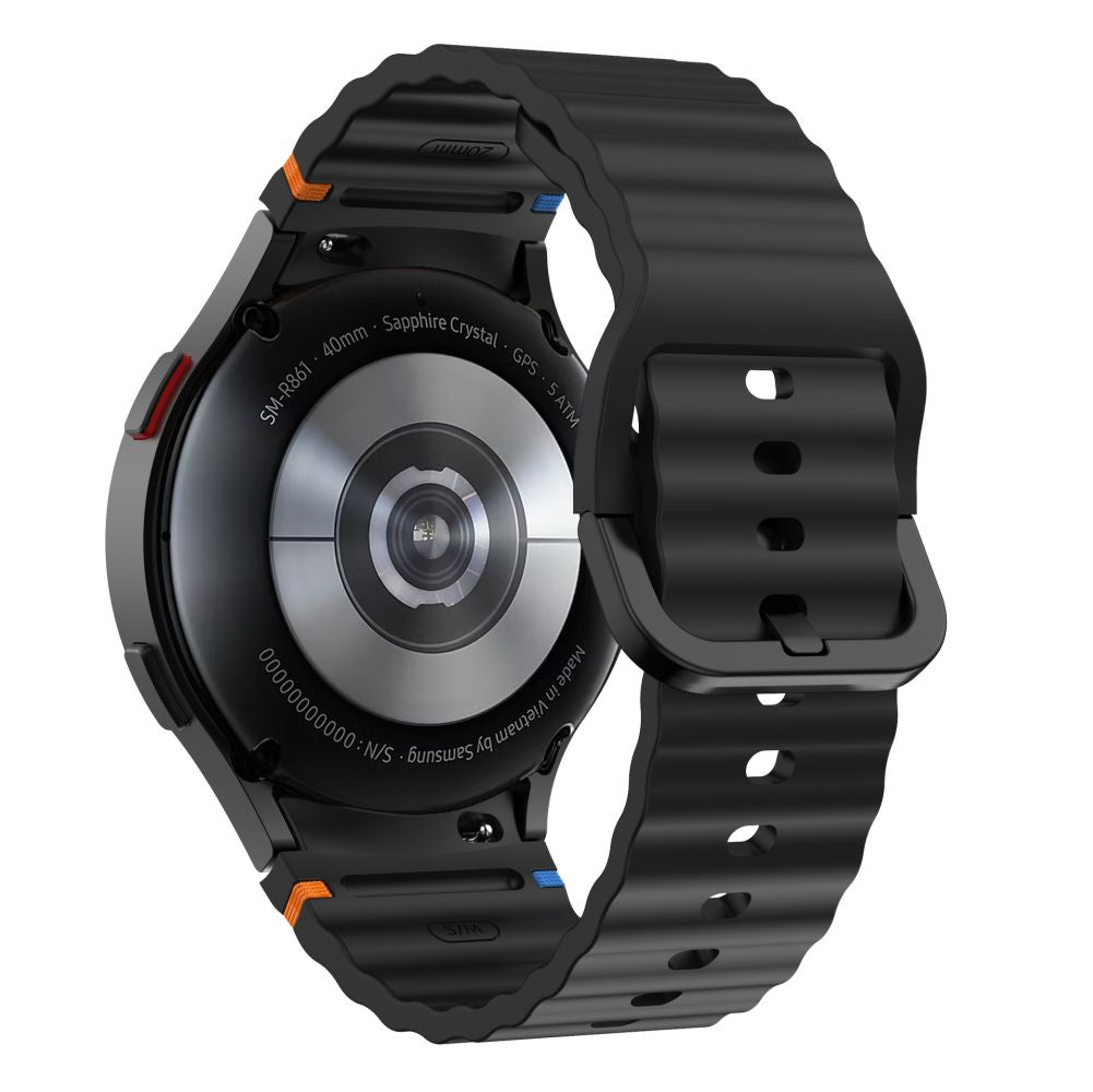 TECH-PROTECT SILICONE SPORT SAMSUNG GALAXY WATCH 4 / 5 / 5 PRO / 6 / 7 / FE NOIR