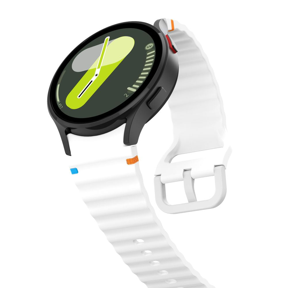 TECH-PROTECT SILICONE SPORT SAMSUNG GALAXY WATCH 4 / 5 / 5 PRO / 6 / 7 / FE BLANC