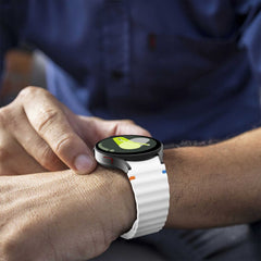 TECH-PROTECT SILICONE SPORT SAMSUNG GALAXY WATCH 4 / 5 / 5 PRO / 6 / 7 / FE BLANC