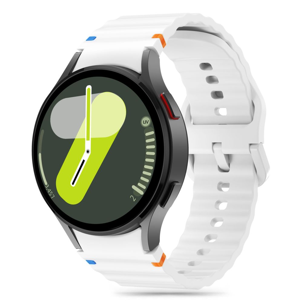 TECH-PROTECT SILICONE SPORT SAMSUNG GALAXY WATCH 4 / 5 / 5 PRO / 6 / 7 / FE BLANC