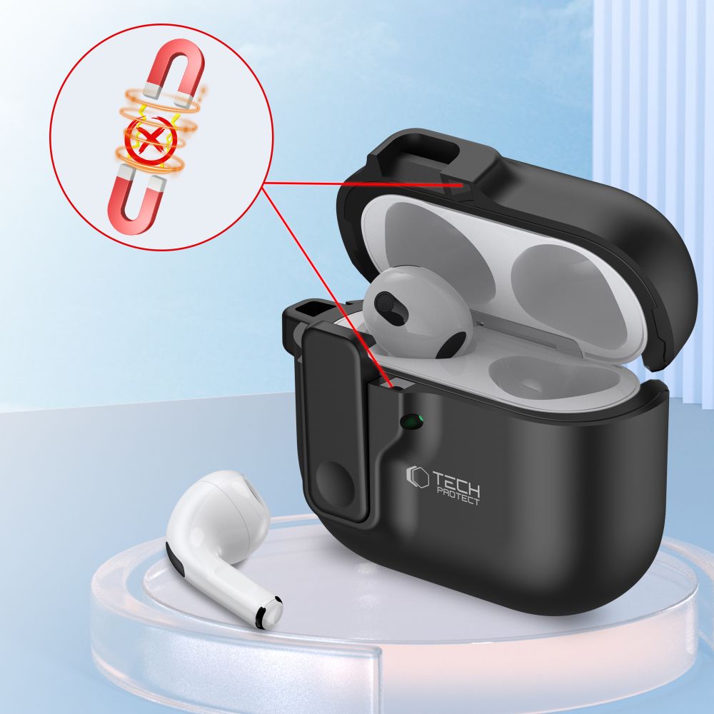 COQUE TECH-PROTECT SLIM HOOK APPLE AIRPODS 4 NOIRE