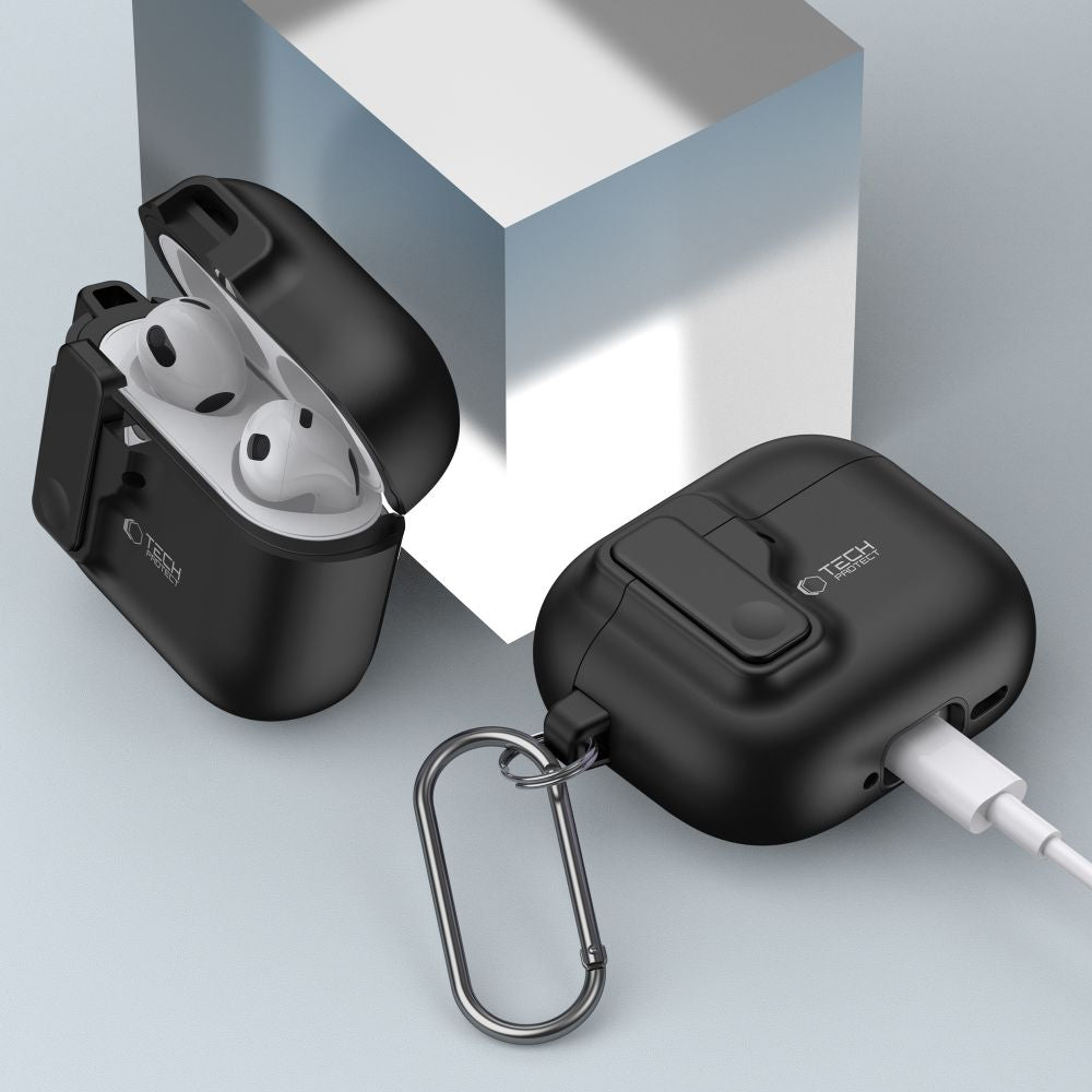 COQUE TECH-PROTECT SLIM HOOK APPLE AIRPODS 4 NOIRE