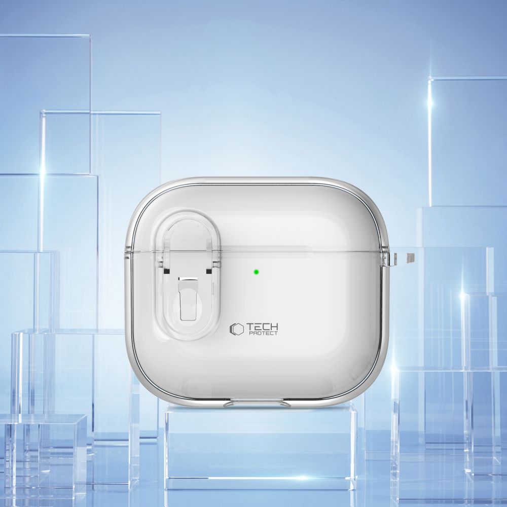 COQUE TECH-PROTECT SLIM HOOK APPLE AIRPODS 4 TRANSPARENT