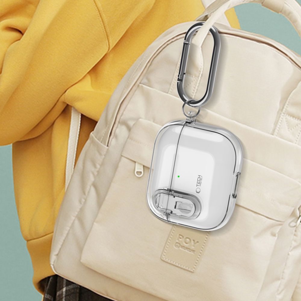 COQUE TECH-PROTECT SLIM HOOK APPLE AIRPODS 4 TRANSPARENT
