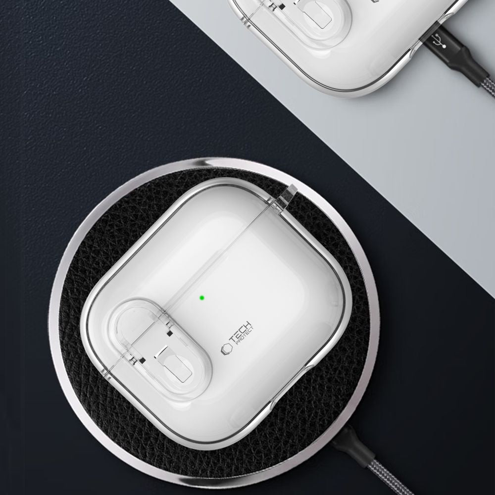 COQUE TECH-PROTECT SLIM HOOK APPLE AIRPODS 4 TRANSPARENT