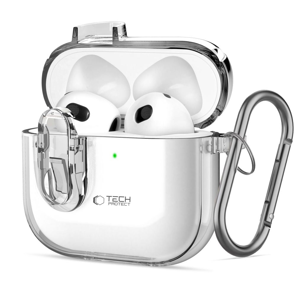 COQUE TECH-PROTECT SLIM HOOK APPLE AIRPODS 4 TRANSPARENT