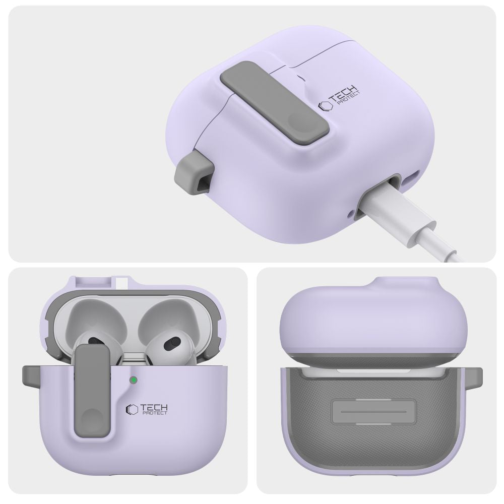 COQUE TECH-PROTECT SLIM HOOK APPLE AIRPODS 4 LAVANDE