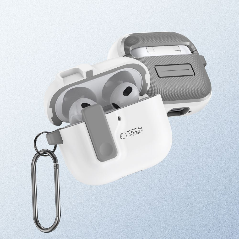 COQUE TECH-PROTECT SLIM HOOK APPLE AIRPODS 4 BLANCHE