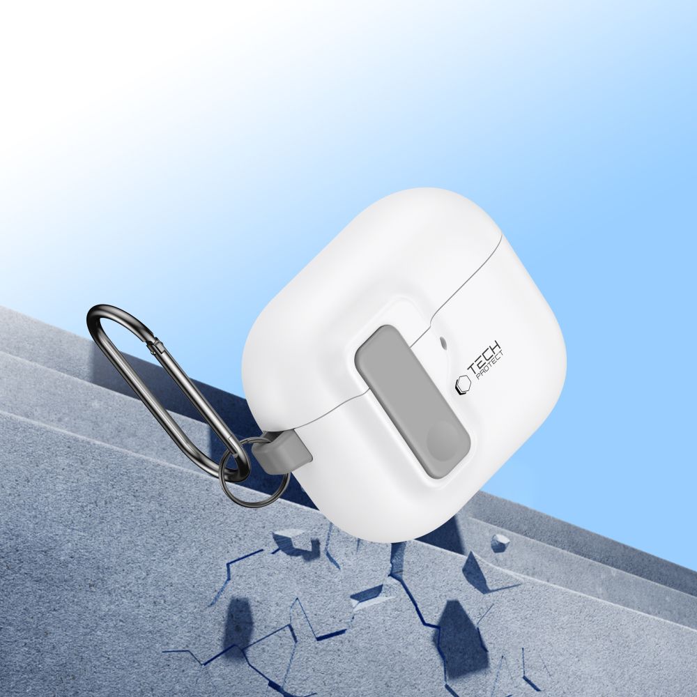 COQUE TECH-PROTECT SLIM HOOK APPLE AIRPODS 4 BLANCHE