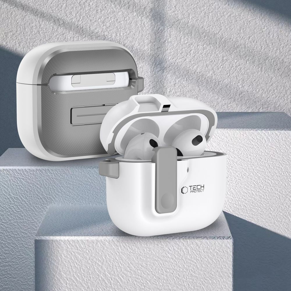 COQUE TECH-PROTECT SLIM HOOK APPLE AIRPODS 4 BLANCHE
