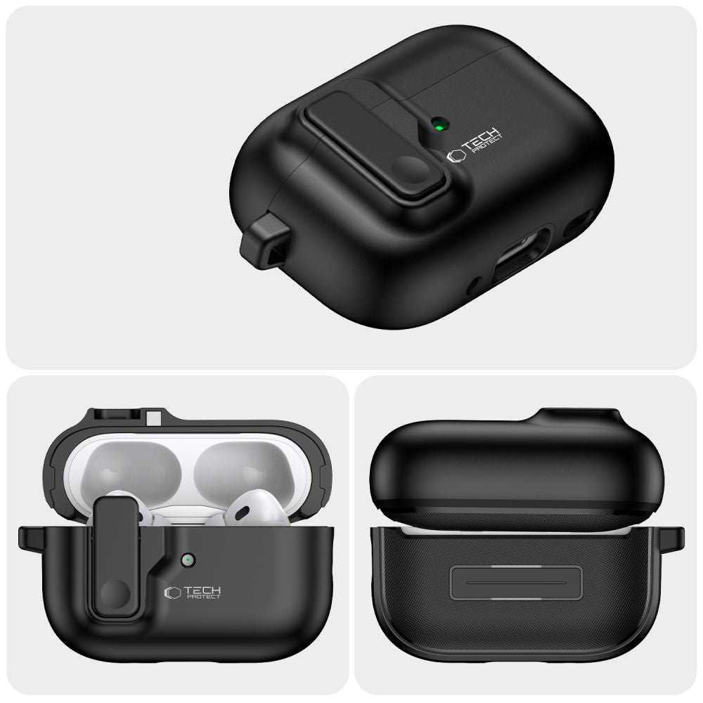COQUE TECH-PROTECT SLIM HOOK APPLE AIRPODS PRO 1 / 2 NOIRE
