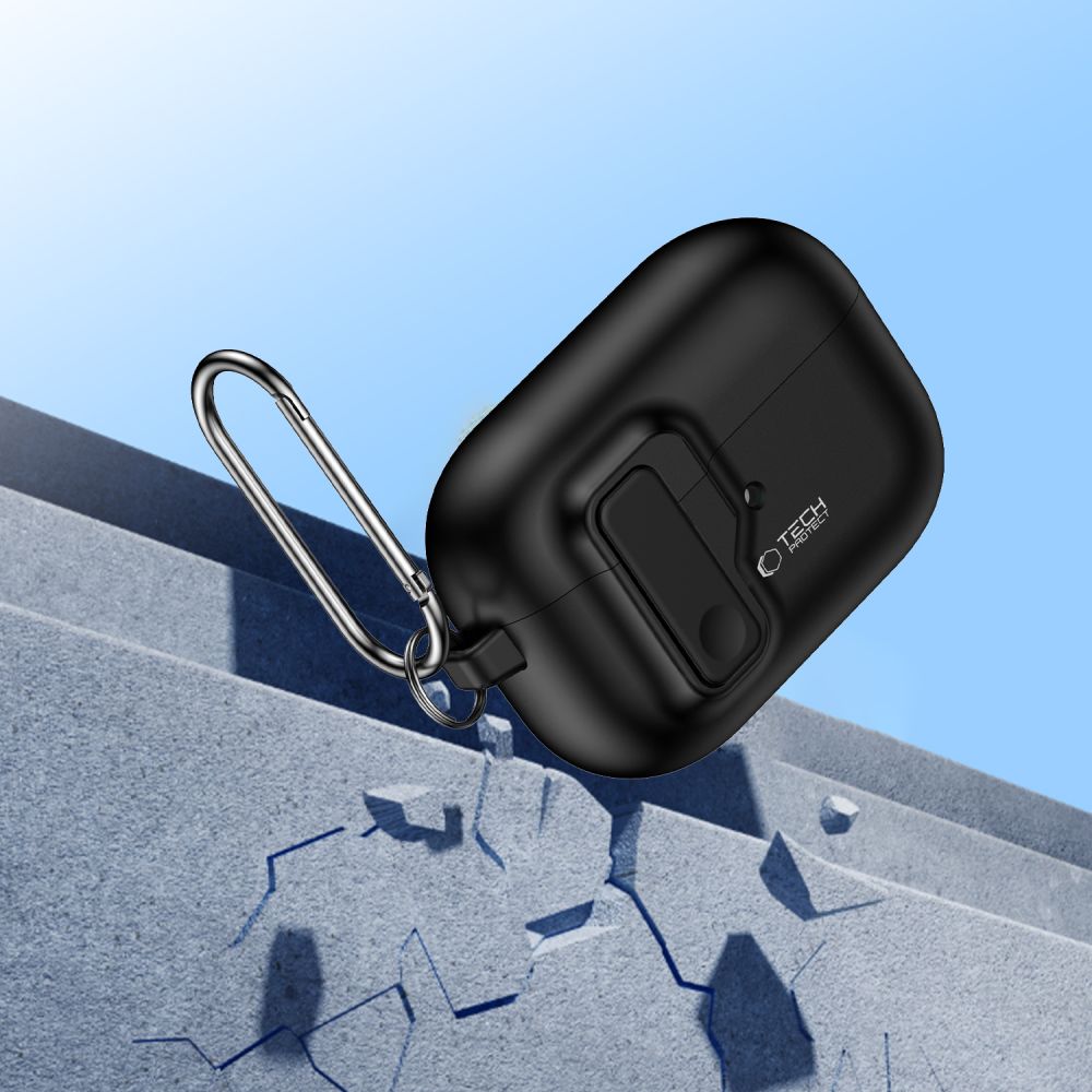COQUE TECH-PROTECT SLIM HOOK APPLE AIRPODS PRO 1 / 2 NOIRE