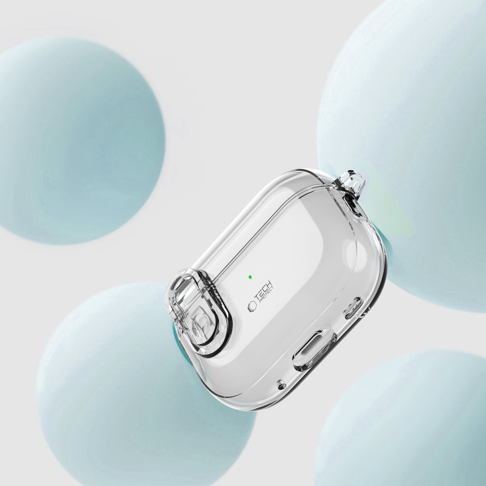 TECH-PROTECT SLIM HOOK APPLE AIRPODS PRO 1 / 2 TRANSPARENT
