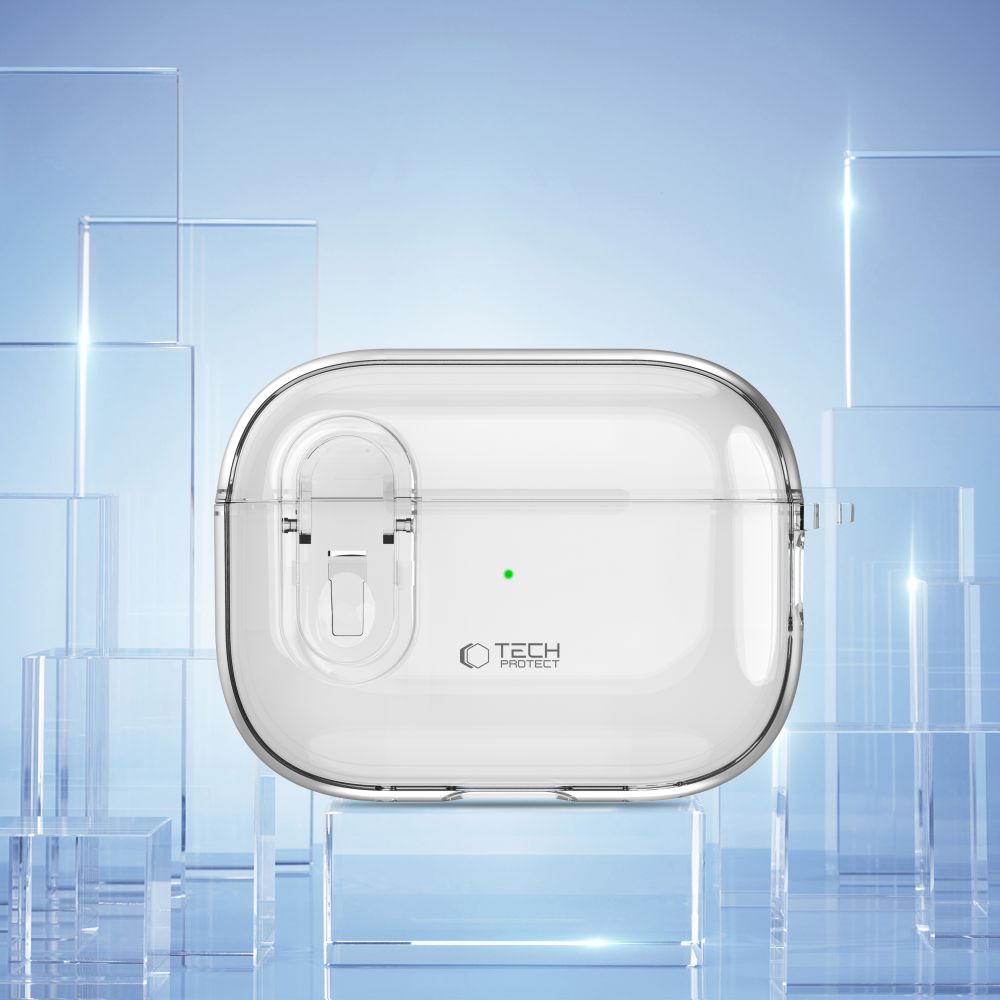 TECH-PROTECT SLIM HOOK APPLE AIRPODS PRO 1 / 2 TRANSPARENT