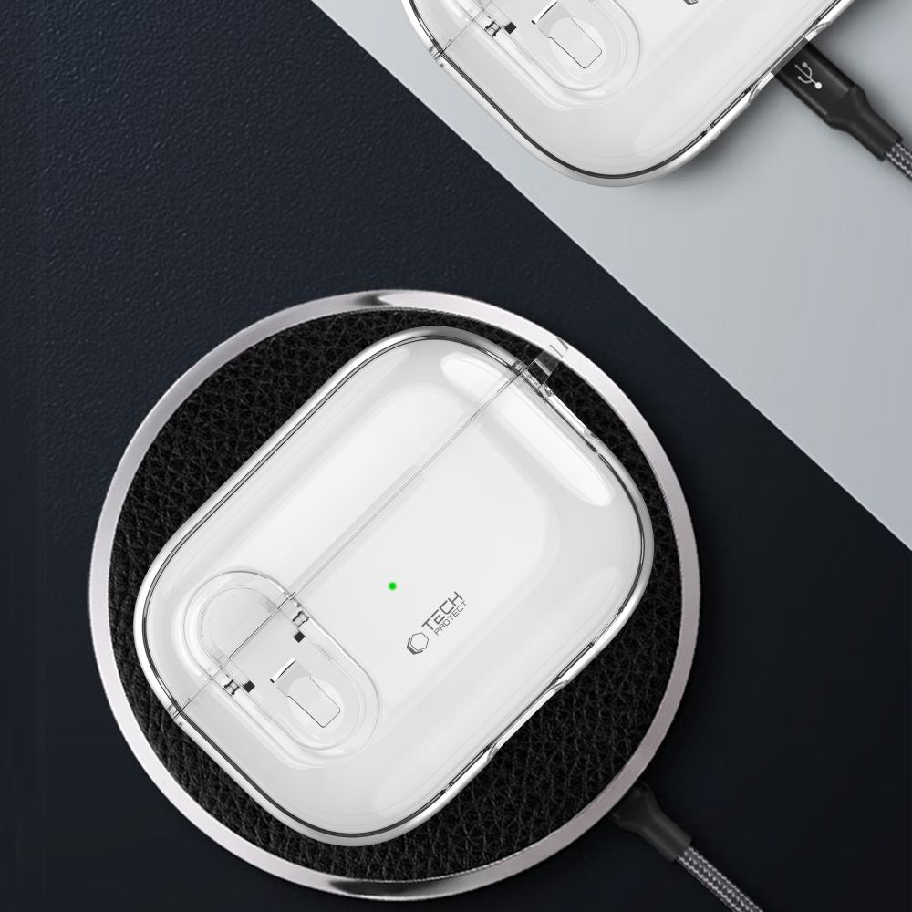 TECH-PROTECT SLIM HOOK APPLE AIRPODS PRO 1 / 2 TRANSPARENT