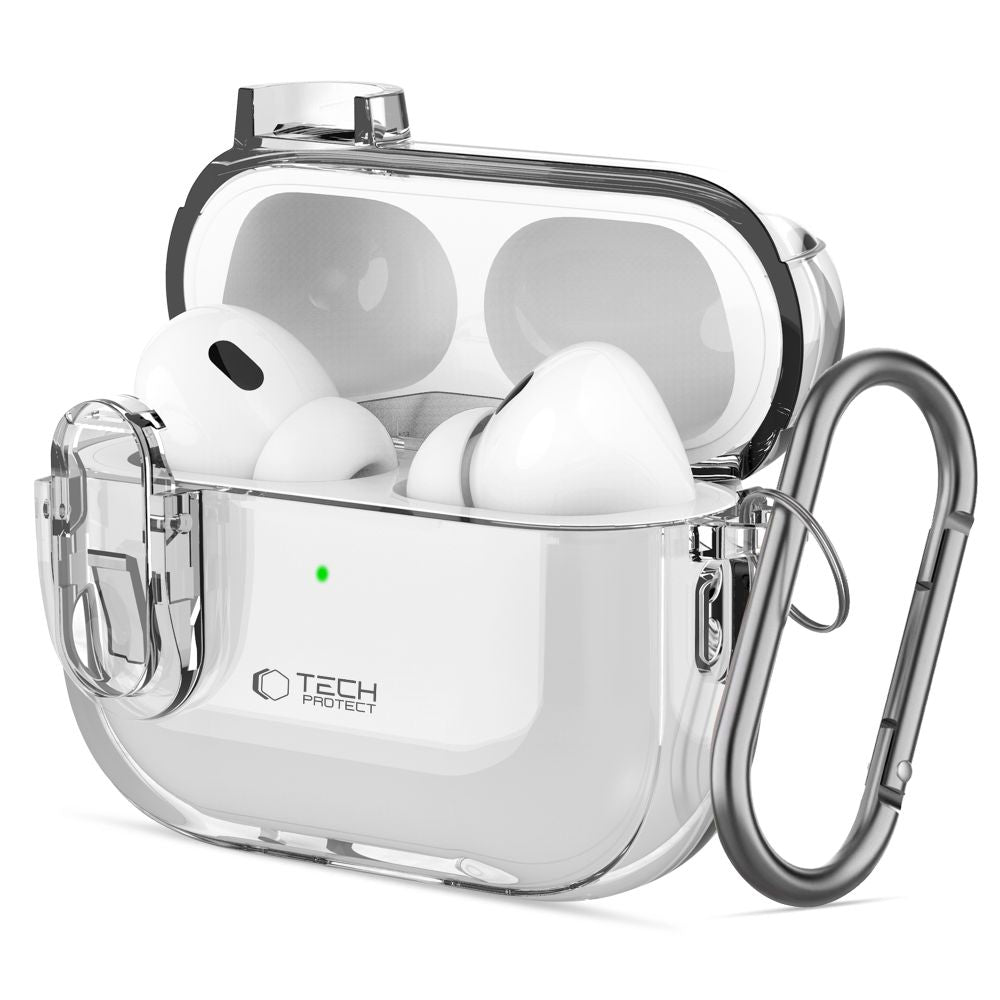 TECH-PROTECT SLIM HOOK APPLE AIRPODS PRO 1 / 2 TRANSPARENT