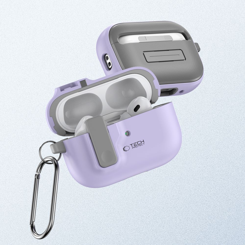 COQUE TECH-PROTECT SLIM HOOK APPLE AIRPODS PRO 1 / 2 LAVANDE