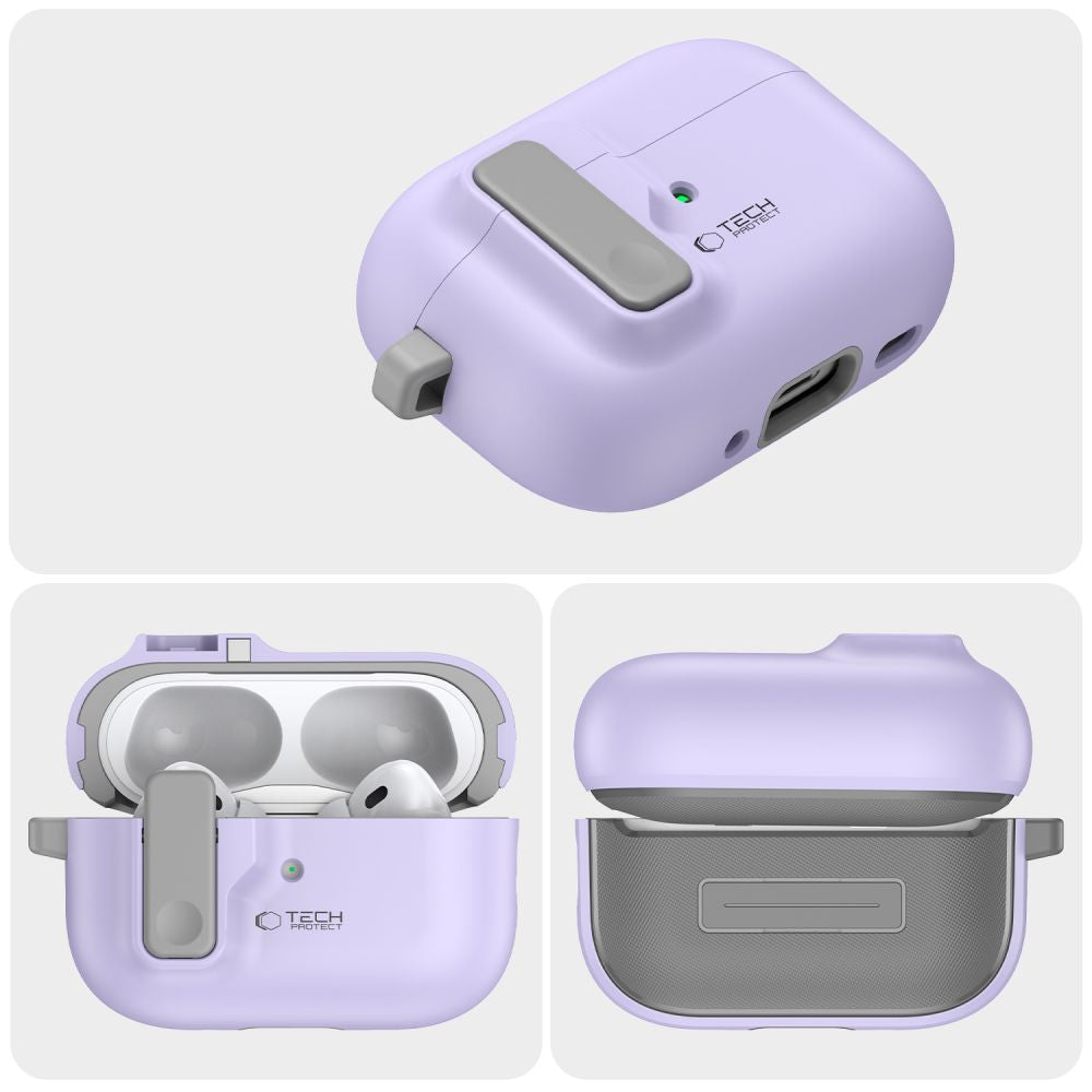 COQUE TECH-PROTECT SLIM HOOK APPLE AIRPODS PRO 1 / 2 LAVANDE