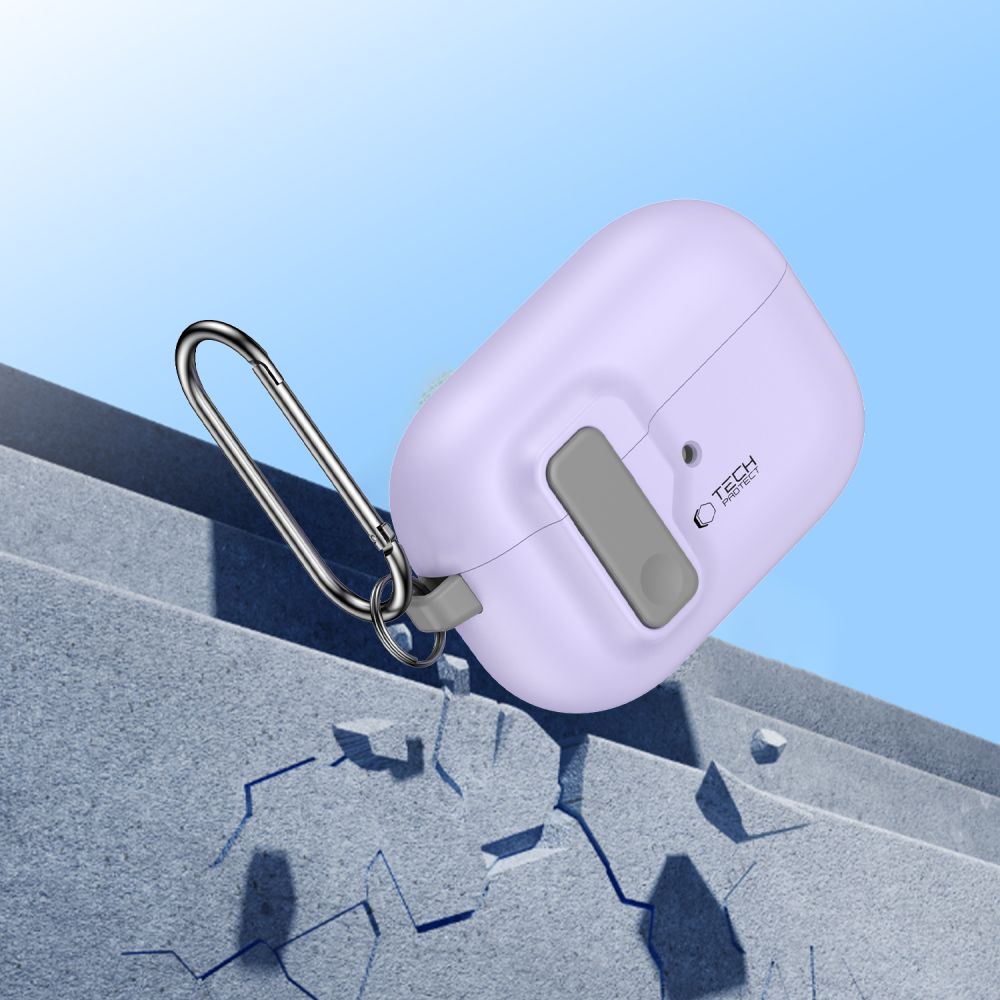 COQUE TECH-PROTECT SLIM HOOK APPLE AIRPODS PRO 1 / 2 LAVANDE