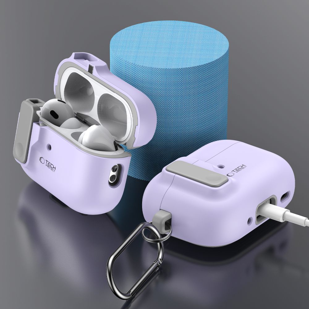 COQUE TECH-PROTECT SLIM HOOK APPLE AIRPODS PRO 1 / 2 LAVANDE