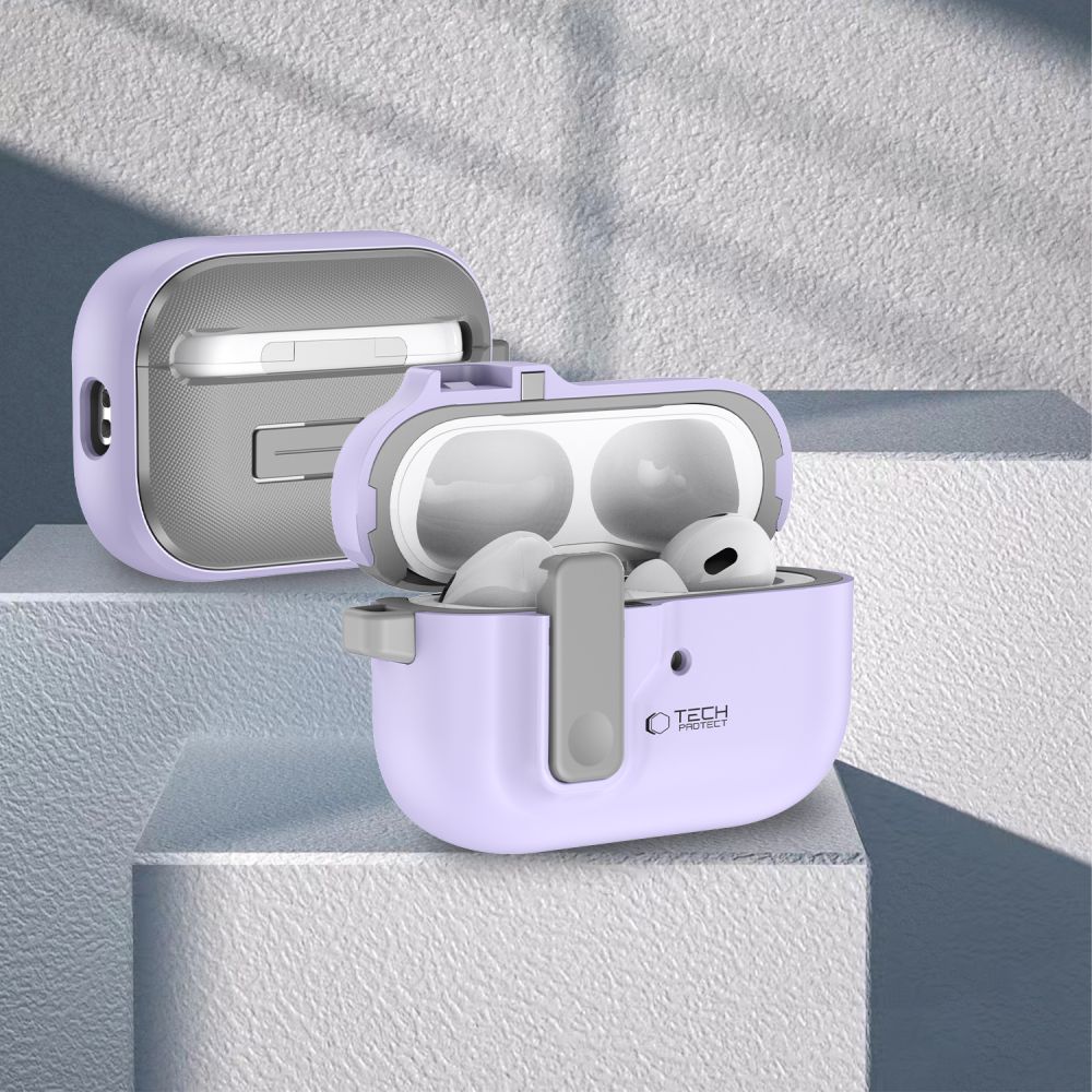 COQUE TECH-PROTECT SLIM HOOK APPLE AIRPODS PRO 1 / 2 LAVANDE