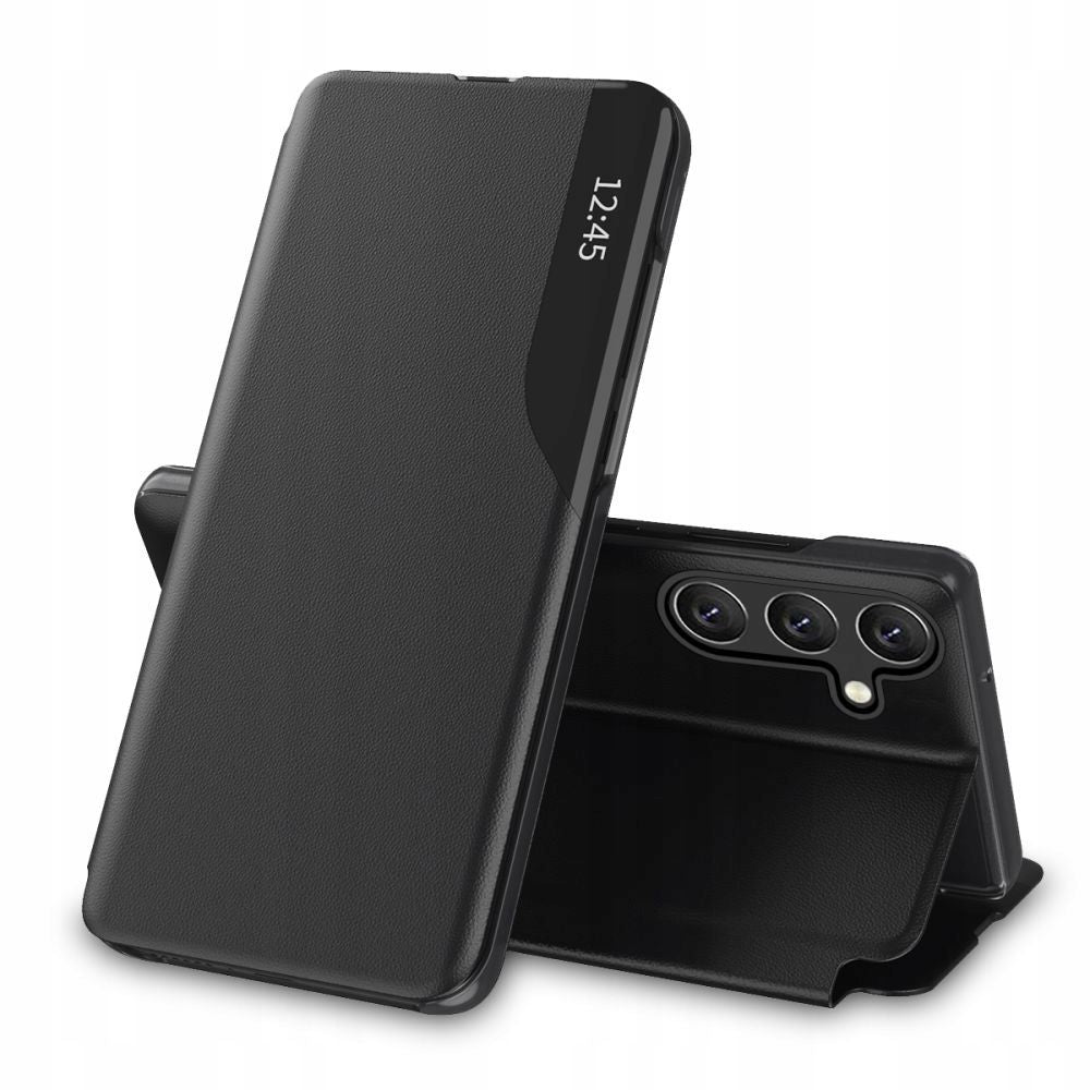 COUVERTURE DE LIVRE POUR SAMSUNG GALAXY A14 5G HEYCASE SMART VIEW NOIR