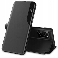 COUVERTURE DE LIVRE POUR XIAOMI REDMI NOTE 12 PRO / POCO X5 PRO 5G HEYCASE SMART VIEW NOIRE