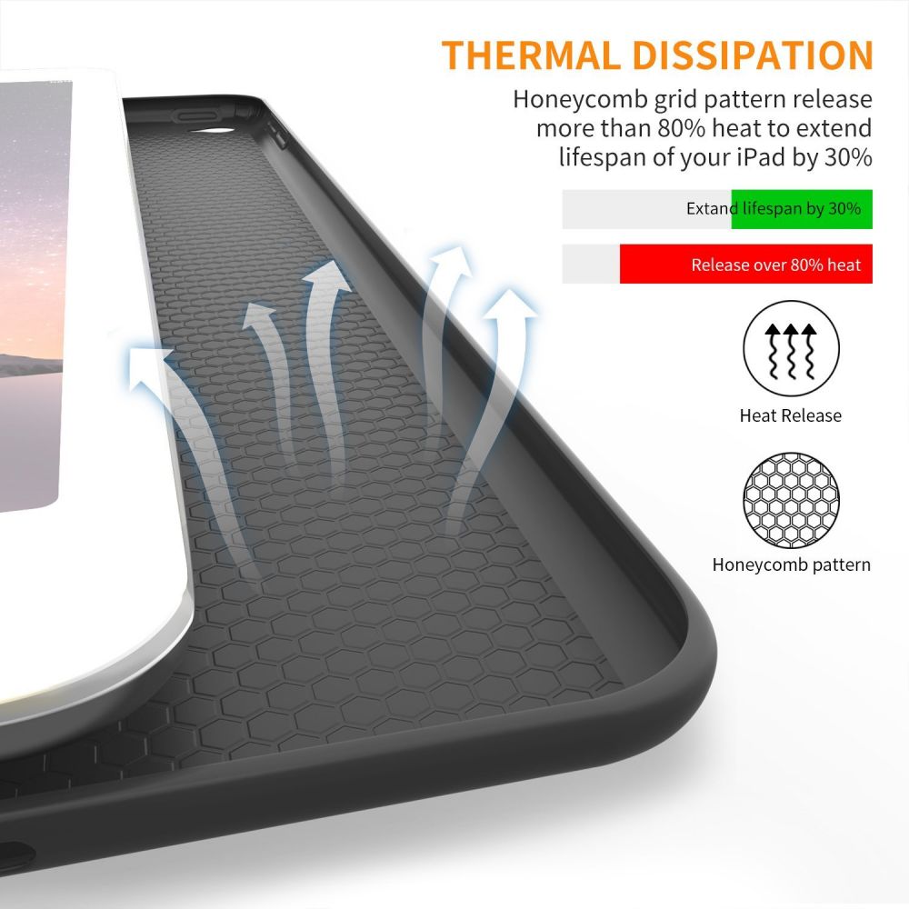 COUVERTURE / ÉTUI POUR IPAD AIR 9.7 2 / 2014 TECH-PROTECT SMARTCASE NOIR