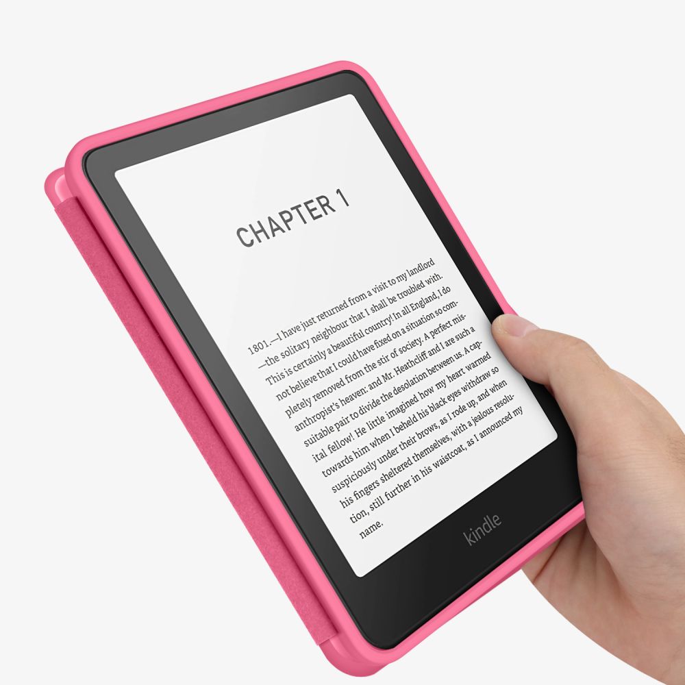 COUVERTURE TECH-PROTECT SMARTCASE KINDLE PAPERWHITE VI / 6 / COLORSOFT / ÉDITION SIGNATURE ROSE FRAMBOISE