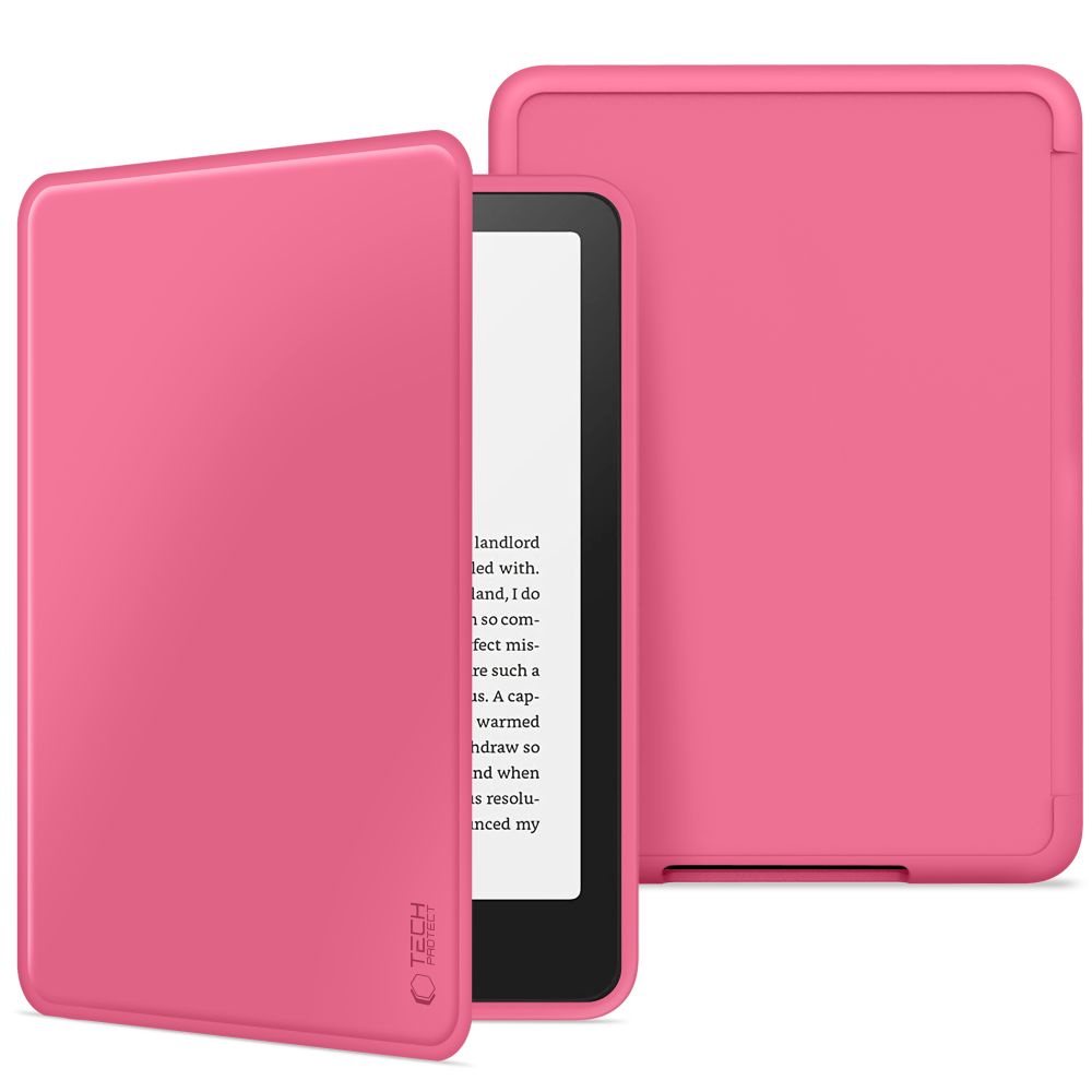 COUVERTURE TECH-PROTECT SMARTCASE KINDLE PAPERWHITE VI / 6 / COLORSOFT / ÉDITION SIGNATURE ROSE FRAMBOISE