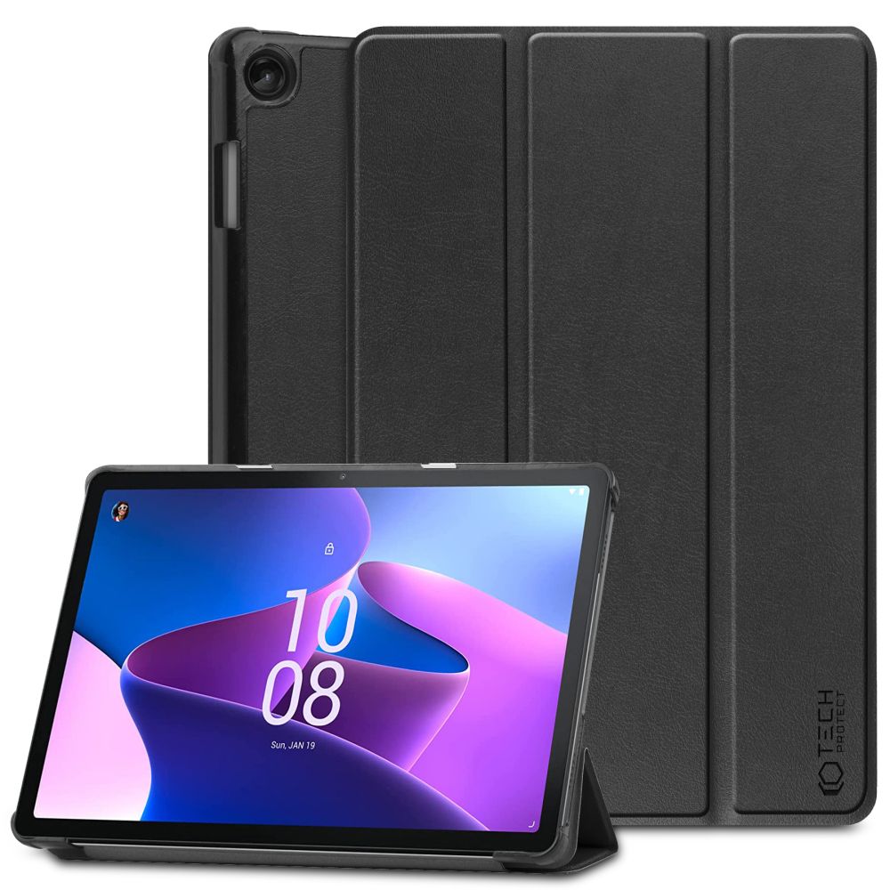 COUVERTURE / ÉTUI POUR LENOVO TAB M10 10.1 3E GÉNÉRATION TB328 TECH-PROTECT SMARTCASE NOIR