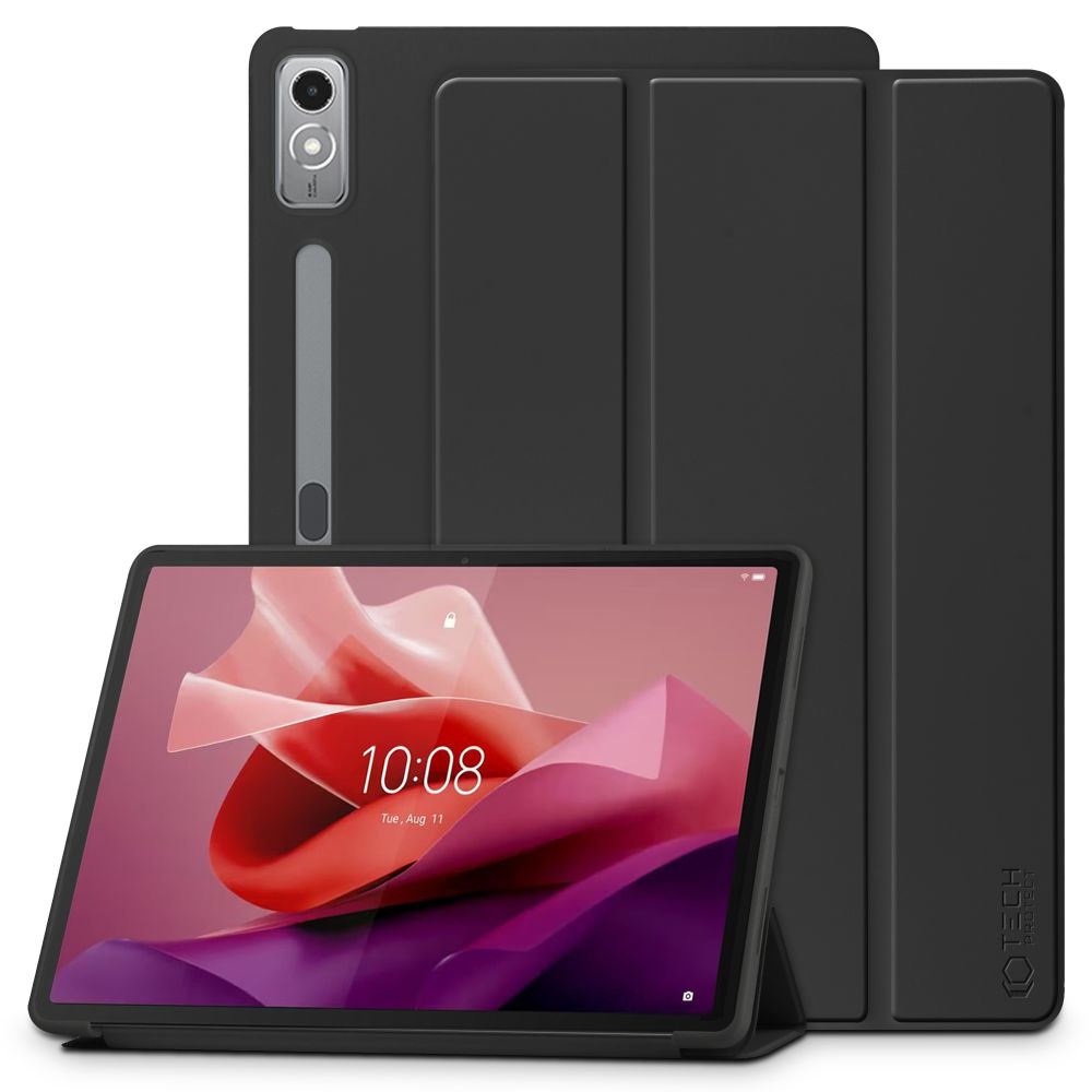 COUVERTURE / ÉTUI POUR LENOVO TAB P12 12.7 TB-370 TECH-PROTECT SMARTCASE NOIR